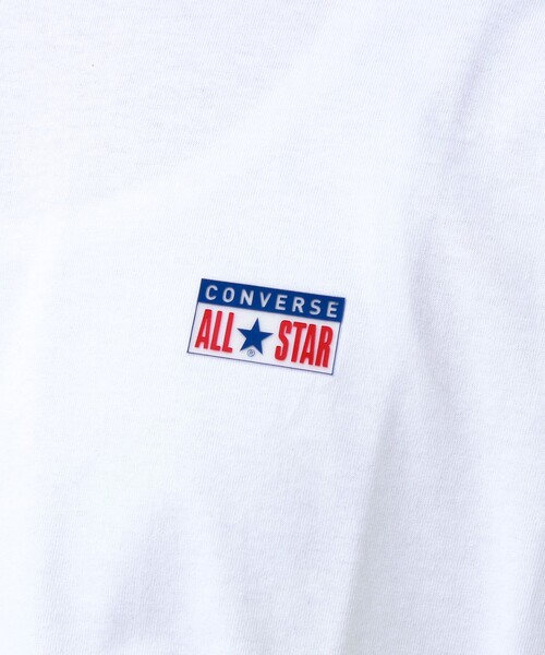 CONVERSE(コンバース)の「【CONVERSE】プレートロゴ 半袖Tシャツ(Tシャツ/カットソー・メンズ・アイボリー/ネイビー/ホワイト/ブラック・L/M)」の16枚目の写真