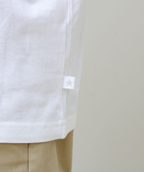 CONVERSE(コンバース)の「【CONVERSE】プレートロゴ 半袖Tシャツ(Tシャツ/カットソー・メンズ・アイボリー/ネイビー/ホワイト/ブラック・L/M)」の14枚目の写真