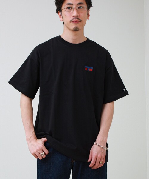 CONVERSE(コンバース)の「【CONVERSE】プレートロゴ 半袖Tシャツ(Tシャツ/カットソー・メンズ・アイボリー/ネイビー/ホワイト/ブラック・L/M)」の12枚目の写真