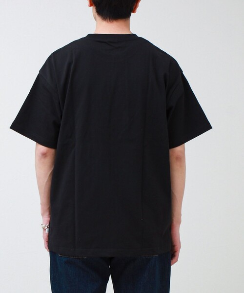 CONVERSE(コンバース)の「【CONVERSE】プレートロゴ 半袖Tシャツ(Tシャツ/カットソー・メンズ・アイボリー/ネイビー/ホワイト/ブラック・L/M)」の6枚目の写真