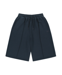 TAG TUCK SWEAT SHORTS - BLUE