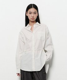 CURVED STRING SHIRTS (white)
