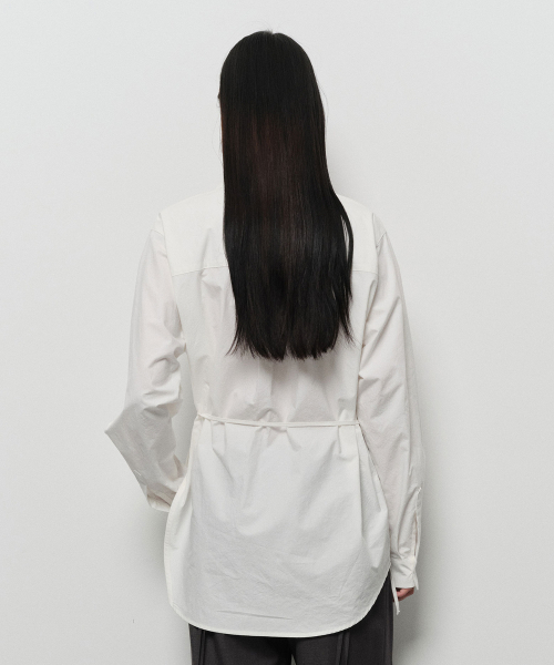 DIAGONAL(ダイアゴナル)の「CURVED STRING SHIRTS (white)(シャツ/ブラウス・レディース・その他・FREE)」の2枚目の写真