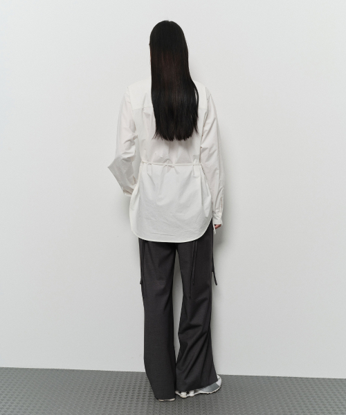 DIAGONAL(ダイアゴナル)の「CURVED STRING SHIRTS (white)(シャツ/ブラウス・レディース・その他・FREE)」の4枚目の写真