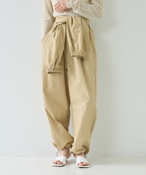 GALLEST（ギャレスト）の「【一部店舗限定】ウエストラップジョガーパンツ（その他パンツ・レディース・ベージュ/オフホワイト/ブラック・38）」の3枚目の写真