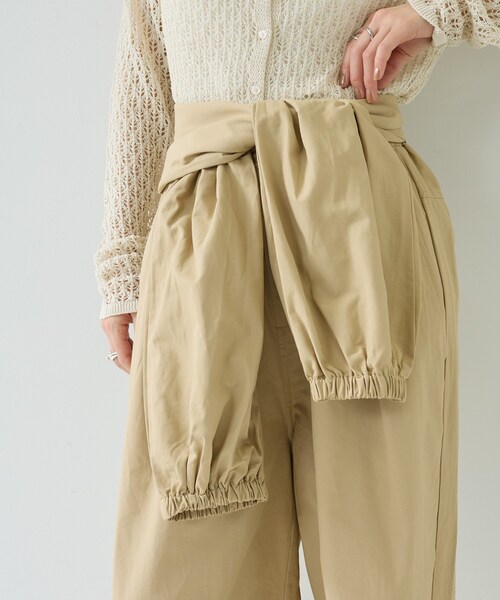 GALLEST（ギャレスト）の「【一部店舗限定】ウエストラップジョガーパンツ（その他パンツ・レディース・ベージュ/オフホワイト/ブラック・38）」の22枚目の写真