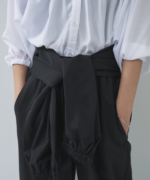 GALLEST（ギャレスト）の「【一部店舗限定】ウエストラップジョガーパンツ（その他パンツ・レディース・ベージュ/オフホワイト/ブラック・38）」の5枚目の写真