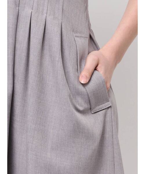 ELENDEEK（エレンディーク）の「ウエストタックワンピース（ワンピース・レディース・ベージュ/インディゴブルー・02/01）」の7枚目の写真