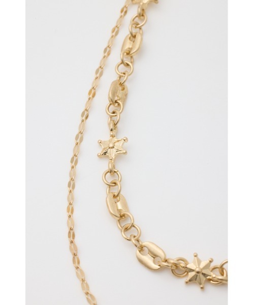 MOUSSY(マウジー)の「CHAIN COMBI ネックレス(ネックレス・レディース・ゴールド/シルバー・FREE)」の6枚目の写真