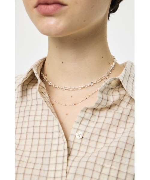 MOUSSY(マウジー)の「CHAIN COMBI ネックレス(ネックレス・レディース・ゴールド/シルバー・FREE)」の17枚目の写真