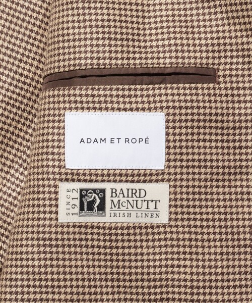 ADAM ET ROPE'（アダムエロペ）の「ボックス シルエット リネンブレザー（テーラードジャケット・メンズ・ベージュ系その他/ブラック・M/L）」の5枚目の写真
