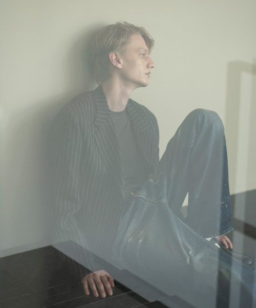 ADAM ET ROPE'（アダムエロペ）の「ボックス シルエット リネンブレザー（テーラードジャケット・メンズ・ベージュ系その他/ブラック・M/L）」の20枚目の写真