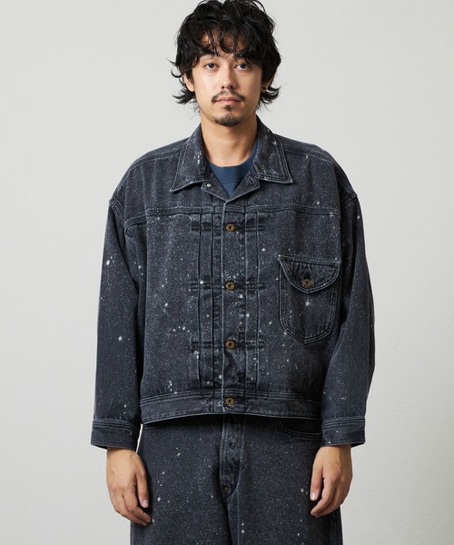 Lee(リー)の「SUPERSIZED ビッグシルエットカウボーイデニムジャケット/ギャラクティックウォッシュ セットアップ対応(デニムジャケット・メンズ・ブルー/ブラック系その他・MEDIUM/SMALL/LARGE)」の5枚目の写真
