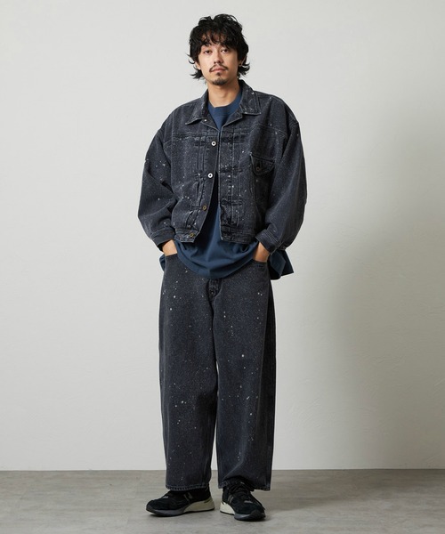 Lee(リー)の「SUPERSIZED ビッグシルエットカウボーイデニムジャケット/ギャラクティックウォッシュ セットアップ対応(デニムジャケット・メンズ・ブルー/ブラック系その他・MEDIUM/SMALL/LARGE)」の12枚目の写真