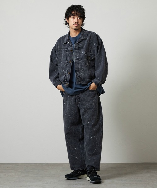 Lee(リー)の「SUPERSIZED ビッグシルエットカウボーイデニムジャケット/ギャラクティックウォッシュ セットアップ対応(デニムジャケット・メンズ・ブルー/ブラック系その他・MEDIUM/SMALL/LARGE)」の13枚目の写真