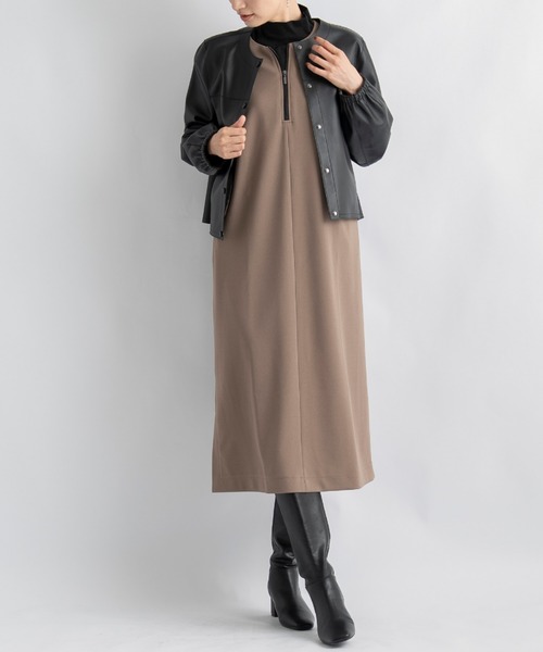 ラムレザーリバーシブルラウンドカラージャケット ジャケット