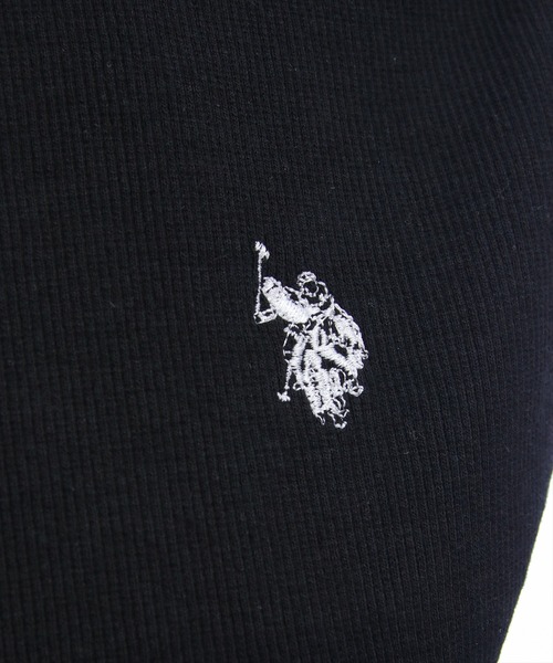 U.S. POLO ASSN.（ユーエスポロアッスン）の「【U.S. POLO ASSN.】clear 別注 布帛切替ノースリーブバルーンミニワンピース（ワンピース・レディース・ブラック/オフホワイト・F）」の11枚目の写真