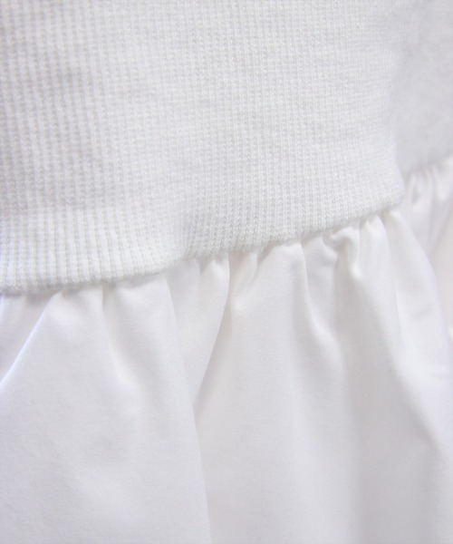 U.S. POLO ASSN.（ユーエスポロアッスン）の「【U.S. POLO ASSN.】clear 別注 布帛切替ノースリーブバルーンミニワンピース（ワンピース・レディース・ブラック/オフホワイト・F）」の15枚目の写真