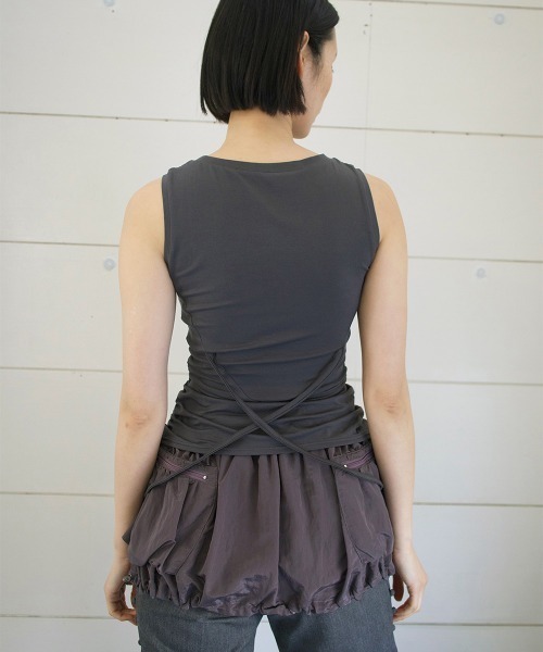 TELOPLAN（テーロプラン）の「【TELOPLAN】26SS新作 Rasim Pockets Skirt / ラシムポケットスカート（スカート・レディース・グレー系・ONE SIZE）」の5枚目の写真