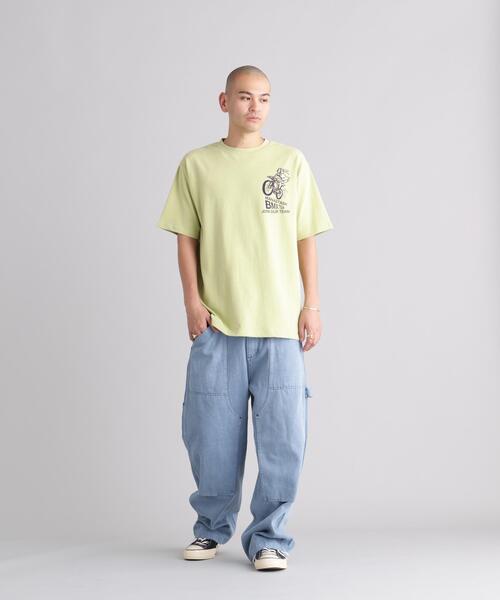 MANASTASH(マナスタッシュ)の「MANASTASH/マナスタッシュ/HEMP TEE BMX(Tシャツ/カットソー・メンズ・ホワイト/ライム/ブラック・S/L/XL/M)」の14枚目の写真