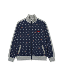 ESCAPEFROM（エスケープフロム）の「ピクセル ESCF ドット トラックトップ ジップアップ [2色]（ナイロンジャケット）」