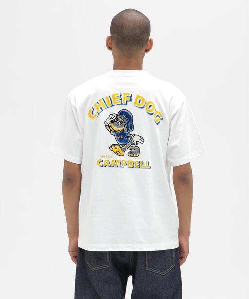 AVIREX(アヴィレックス)の「CHIEF DOG FLOCK PRINT T-SHIRT / チーフドッグ フロックプリント Tシャツ / AVIREX / アヴィレックス(Tシャツ/カットソー・メンズ・ホワイト/ネイビー・MEDIUM/XX-LARGE/X-LARGE/LARGE)」の7枚目の写真