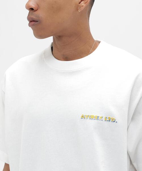 AVIREX(アヴィレックス)の「CHIEF DOG FLOCK PRINT T-SHIRT / チーフドッグ フロックプリント Tシャツ / AVIREX / アヴィレックス(Tシャツ/カットソー・メンズ・ホワイト/ネイビー・MEDIUM/XX-LARGE/X-LARGE/LARGE)」の8枚目の写真