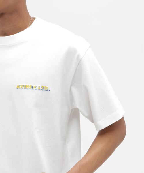 AVIREX(アヴィレックス)の「CHIEF DOG FLOCK PRINT T-SHIRT / チーフドッグ フロックプリント Tシャツ / AVIREX / アヴィレックス(Tシャツ/カットソー・メンズ・ホワイト/ネイビー・MEDIUM/XX-LARGE/X-LARGE/LARGE)」の9枚目の写真