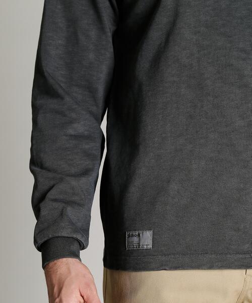 Schott(ショット)の「Schott/ショット/SLUB HENLEY LS T-SHIRT/スラブ ヘンリーネック ロンT(Tシャツ/カットソー・メンズ・ブラック/ネイビー・L/2XL/XL/M)」の8枚目の写真