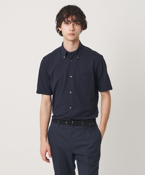 UNITED ARROWS(ユナイテッドアローズ)の「シアサッカー ショートスリーブ ボタンダウン シャツ COMFORT EASY―MODEL 抗菌防臭(シャツ/ブラウス・メンズ・ネイビー/グレー系/ホワイト・M/XL/L/S)」の3枚目の写真