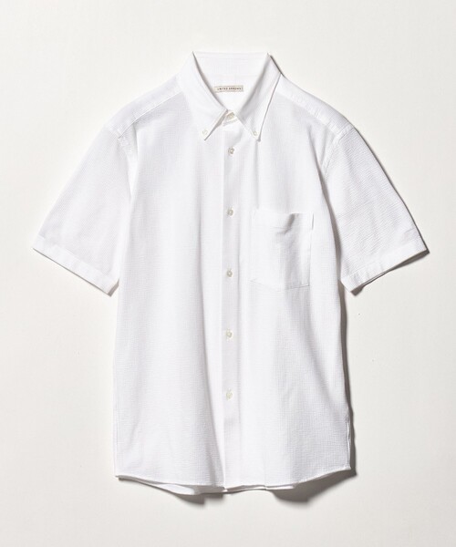 UNITED ARROWS(ユナイテッドアローズ)の「シアサッカー ショートスリーブ ボタンダウン シャツ COMFORT EASY―MODEL 抗菌防臭(シャツ/ブラウス・メンズ・ネイビー/グレー系/ホワイト・M/XL/L/S)」の11枚目の写真
