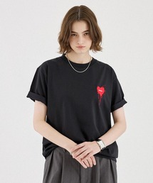 26SS HEART LOGO DRAW CODE T-SHIRT / ハートロゴドローコードTシャツ