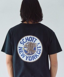 Schott-短丈 CIRCLE EAGLE COMPACT T-SHIRT