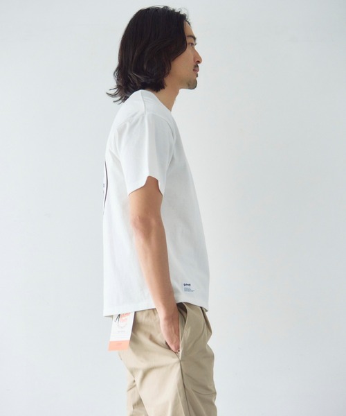 Schott(ショット)の「Schott-短丈 CIRCLE EAGLE COMPACT T-SHIRT(Tシャツ/カットソー・メンズ・ブラック/ホワイト・XL/L/M)」の8枚目の写真