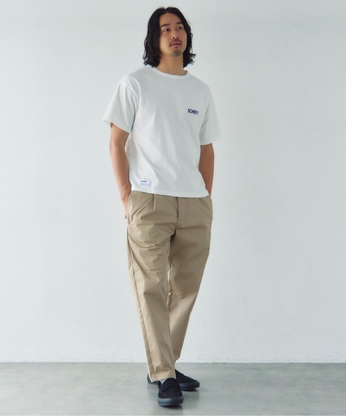 Schott(ショット)の「Schott-短丈 CIRCLE EAGLE COMPACT T-SHIRT(Tシャツ/カットソー・メンズ・ブラック/ホワイト・XL/L/M)」の17枚目の写真