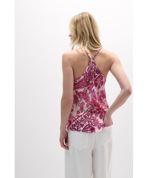 Intimissimi(インティミッシミ)の「“Brighten Your Day” ビスコース サテン トップス(キャミソール・レディース・チェリーピンク・S/M/L)」の4枚目の写真