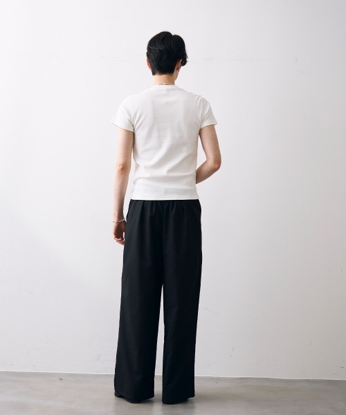 Shoowtime（ショウタイム）の「Double tuck wide slacks / 2タックワイドスラックス（スラックス・メンズ・ブラック/グレー・MEDIUM/LARGE/X-LARGE）」の9枚目の写真
