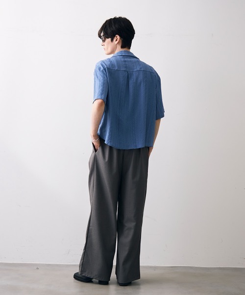 Shoowtime（ショウタイム）の「Double tuck wide slacks / 2タックワイドスラックス（スラックス・メンズ・ブラック/グレー・MEDIUM/LARGE/X-LARGE）」の19枚目の写真