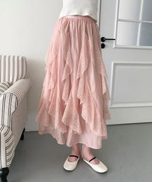 【Jasmine】レースラッフルフリルスカート