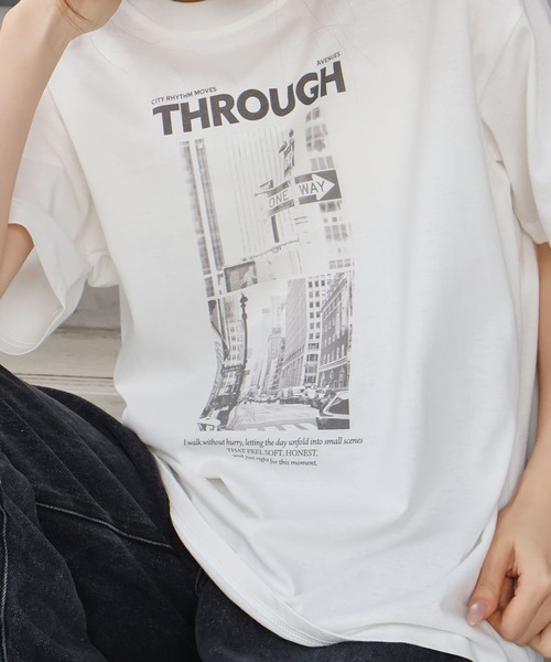 SpRay（スプレイ）の「汗染み防止フォト Tシャツ（Tシャツ/カットソー・レディース・ブラウン/アイボリー/ブラック/グレー/チャコールグレー・FREE）」の2枚目の写真
