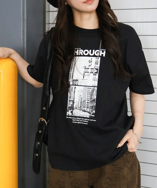 SpRay（スプレイ）の「汗染み防止フォト Tシャツ（Tシャツ/カットソー・レディース・ブラウン/アイボリー/ブラック/グレー/チャコールグレー・FREE）」の3枚目の写真