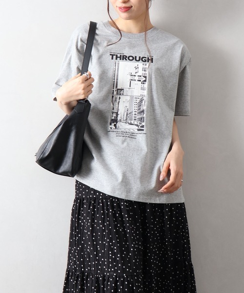 SpRay（スプレイ）の「汗染み防止フォト Tシャツ（Tシャツ/カットソー・レディース・ブラウン/アイボリー/ブラック/グレー/チャコールグレー・FREE）」の20枚目の写真