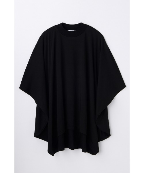 ENFOLD(エンフォルド)の「HIGH-NECK HEXAGON T-SHIRT(Tシャツ/カットソー・レディース・ブラック/サックスブルー・38)」の2枚目の写真