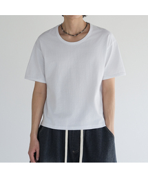 GCLIP（ジクリップ）の「エッセンシャルUネックセミクロップTシャツ3カラー（Tシャツ/カットソー）」