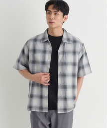 BACK NUMBER（バックナンバー）の「BACK NUMBER(バックナンバー)オンブレチェック半袖シャツ（シャツ/ブラウス）」