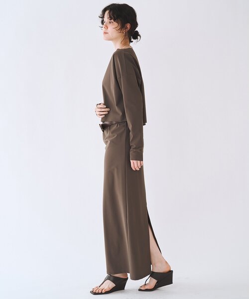 Whim Gazette(ウィムガゼット)の「<水着>ラッシュスカート/セットアップ可(ラッシュガード・レディース・ブラウン/ブラック・FREE)」の11枚目の写真