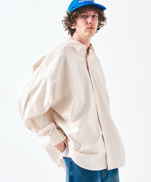 417 EDIFICE（フォーワンセブンエディフィス）の「【SOMELOS】RELAXED LIVRE SHIRT（シャツ/ブラウス・メンズ・ブラック/ホワイト/ベージュ/マスタード・MEDIUM/LARGE）」の4枚目の写真