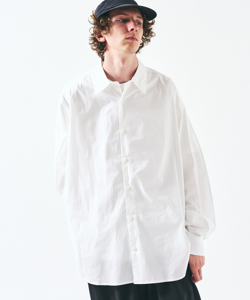 417 EDIFICE（フォーワンセブンエディフィス）の「【SOMELOS】RELAXED LIVRE SHIRT（シャツ/ブラウス・メンズ・ブラック/ホワイト/ベージュ/マスタード・MEDIUM/LARGE）」の2枚目の写真