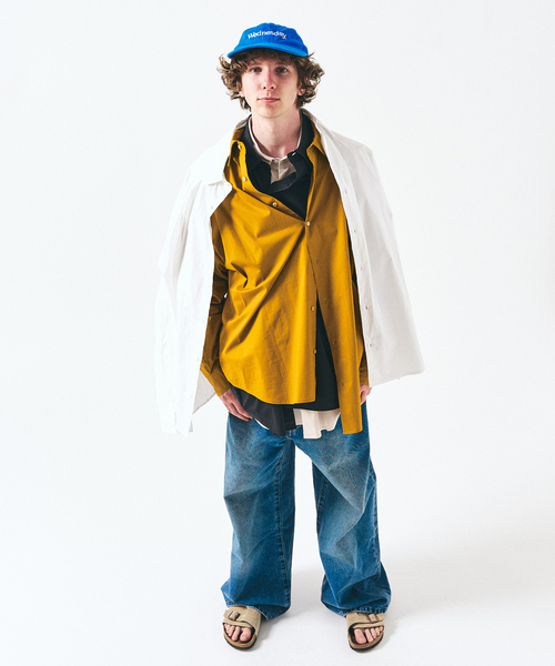 417 EDIFICE（フォーワンセブンエディフィス）の「【SOMELOS】RELAXED LIVRE SHIRT（シャツ/ブラウス・メンズ・ブラック/ホワイト/ベージュ/マスタード・MEDIUM/LARGE）」の5枚目の写真