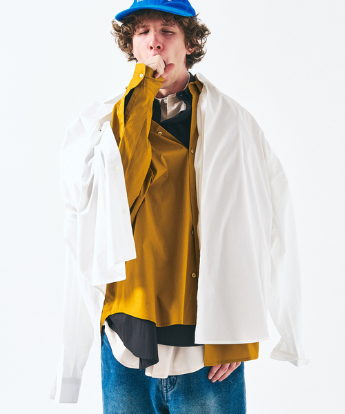 417 EDIFICE（フォーワンセブンエディフィス）の「【SOMELOS】RELAXED LIVRE SHIRT（シャツ/ブラウス・メンズ・ブラック/ホワイト/ベージュ/マスタード・MEDIUM/LARGE）」の6枚目の写真